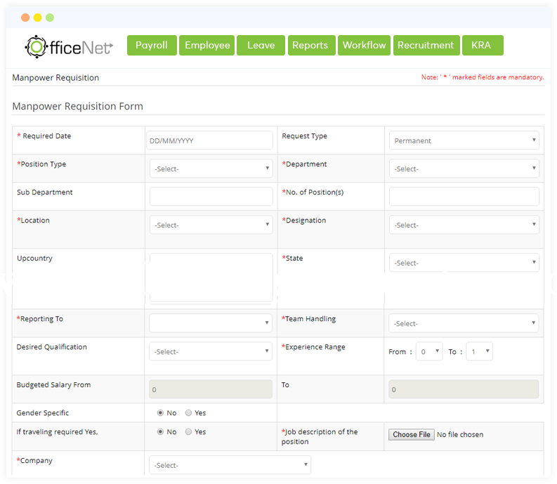 Officenet Screenshots